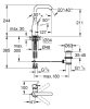 Grohe Essence Bateria umywalkowa z korkiem cool sunrise 24174GL1